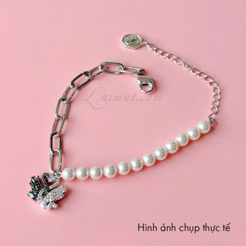Vòng Tay Swarovski Thiên Nga Đôi Swan Bracelet 5705720