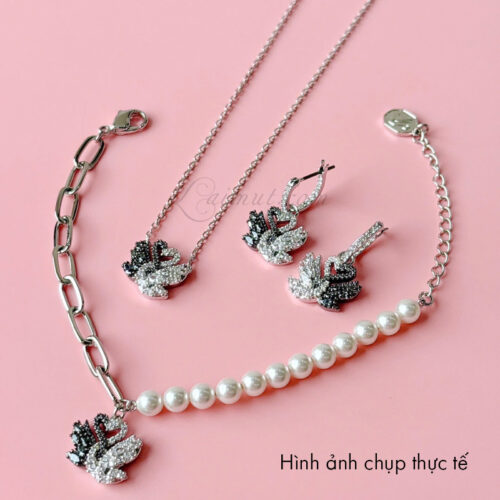 Vòng Tay Swarovski Thiên Nga Đôi Swan Bracelet 5705720