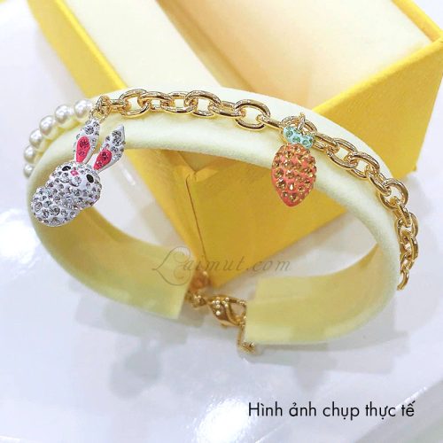 Vòng Tay Swarovski Thỏ Ngọc Trai Zodiac Rabbit Bracelet 5647974