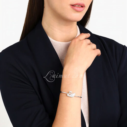 Vòng Tay Swarovski Thiên Nga Chính Hãng Swan Bangle 5011990