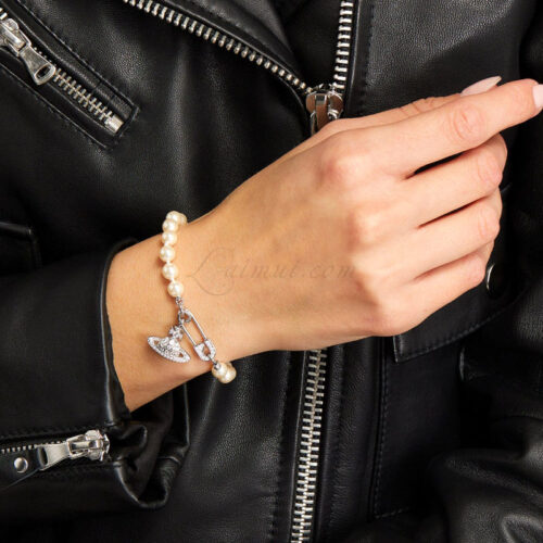 Vòng Vivienne Westwood Chính Hãng Lucrece Pearl Bracelet 8050889135937