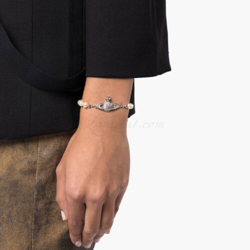 Vòng Vivienne Westwood Chính Hãng Mini Bas Relief Pearl Bracelet 8050889140030