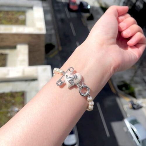 Vòng Vivienne Westwood Chính Hãng Orietta Pearl Bracelet 6103007A02P103P103