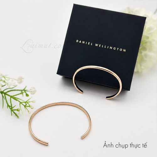 Vòng cuff Daniel Wellington DW00401944 DW00401984 | Arch Cuff Rose Gold 4mm | Laimut | Ảnh thực tế