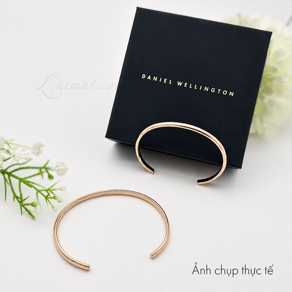 Vòng cuff Daniel Wellington DW00401944 DW00401984 | Arch Cuff Rose gold 4mm | Laimut | Ảnh chụp thực tế