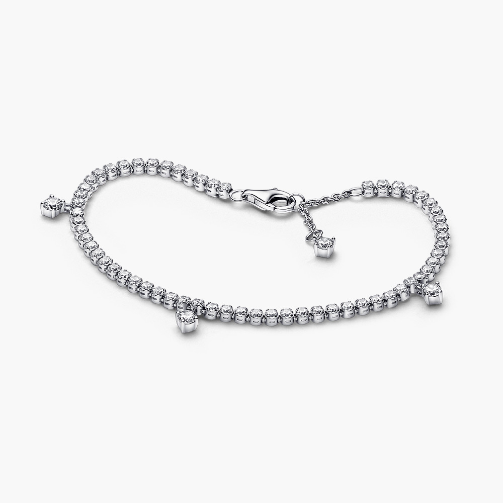 Vòng tay Pandora 592401C01 chính hãng | Sparkling Drops Tennis Bracelet | Laimut