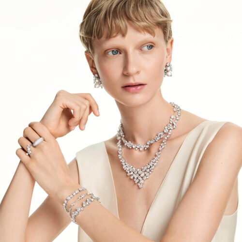Vòng tay Swarovski 5707511 chính hãng | Ảnh mẫu đeo