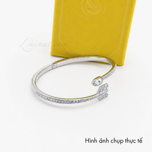 Vòng tay Swarovski 5737262 chính hãng | Idyllia Bangle | Ảnh thật 01