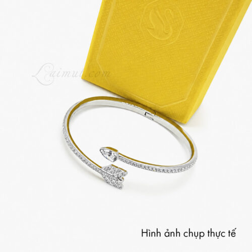 Vòng tay Swarovski 5737262 chính hãng | Idyllia Bangle | Ảnh thật 02