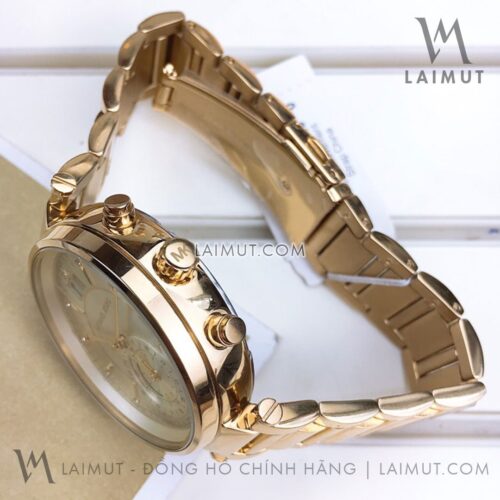 Đồng Hồ Chính Hãng Michael Kors Nữ Sawyer Gold Dial 39mm