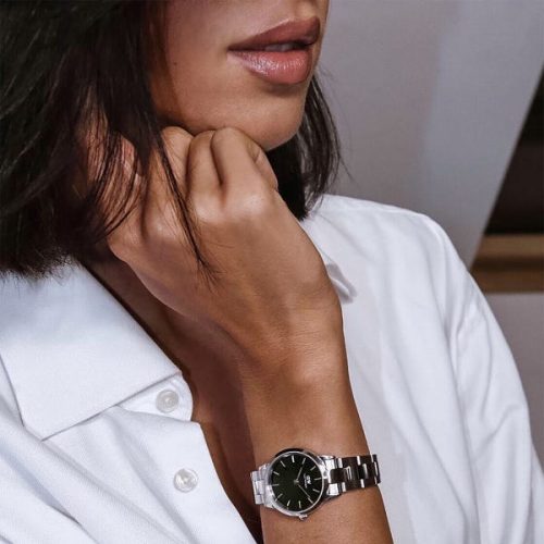 Đồng Hồ DW Chính Hãng Nam Nữ Iconic Link Silver Black