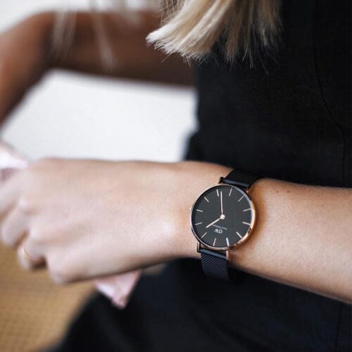 Đồng Hồ Chính Hãng DW Nữ Classic Petite Black Ashfield