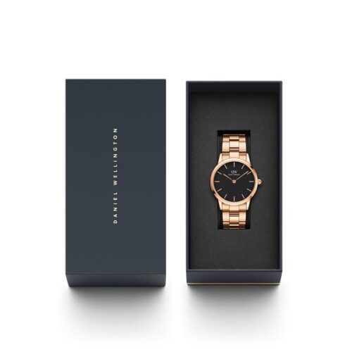 Đồng Hồ DW Chính Hãng Nam Nữ Iconic Link Rose Gold Black