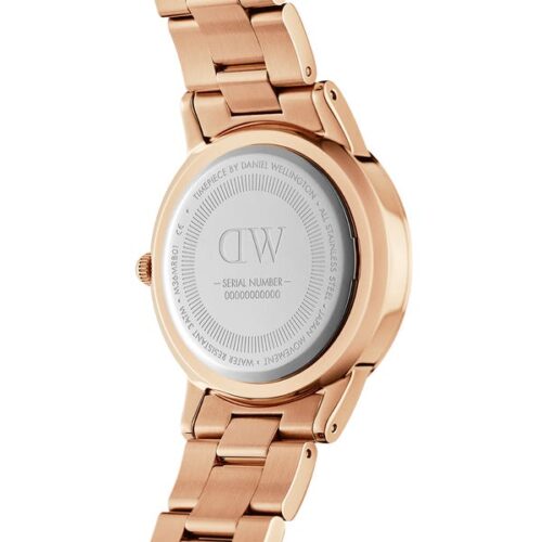 Đồng Hồ DW Chính Hãng Nam Nữ Iconic Link Rose Gold Black