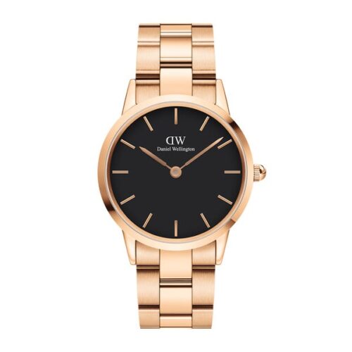 Đồng Hồ DW Chính Hãng Nam Nữ Iconic Link Rose Gold Black